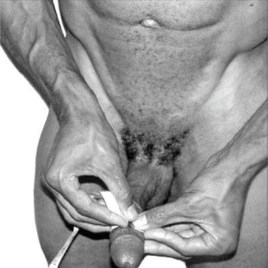 büyütmeden önce penis ölçümü